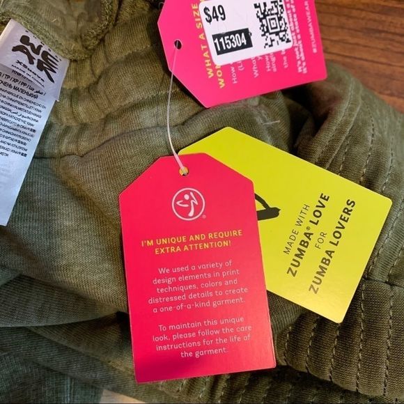 NWT Zumba Moto Sweat Pants SOFT! - Picture 8 of 8